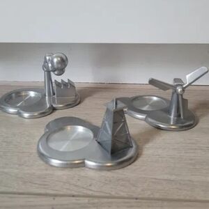 IKEA PS 2017 Silver Limited Edition Abstract Trio Candle Holders, Nike Karlsson